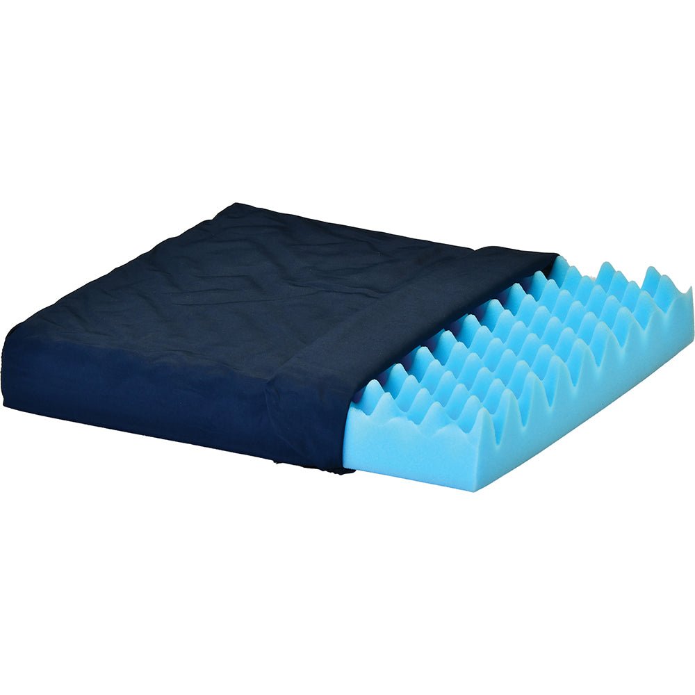 3 Convoluted Foam Cushion with Cover For 16 x 16 Wheelchair - Image 2