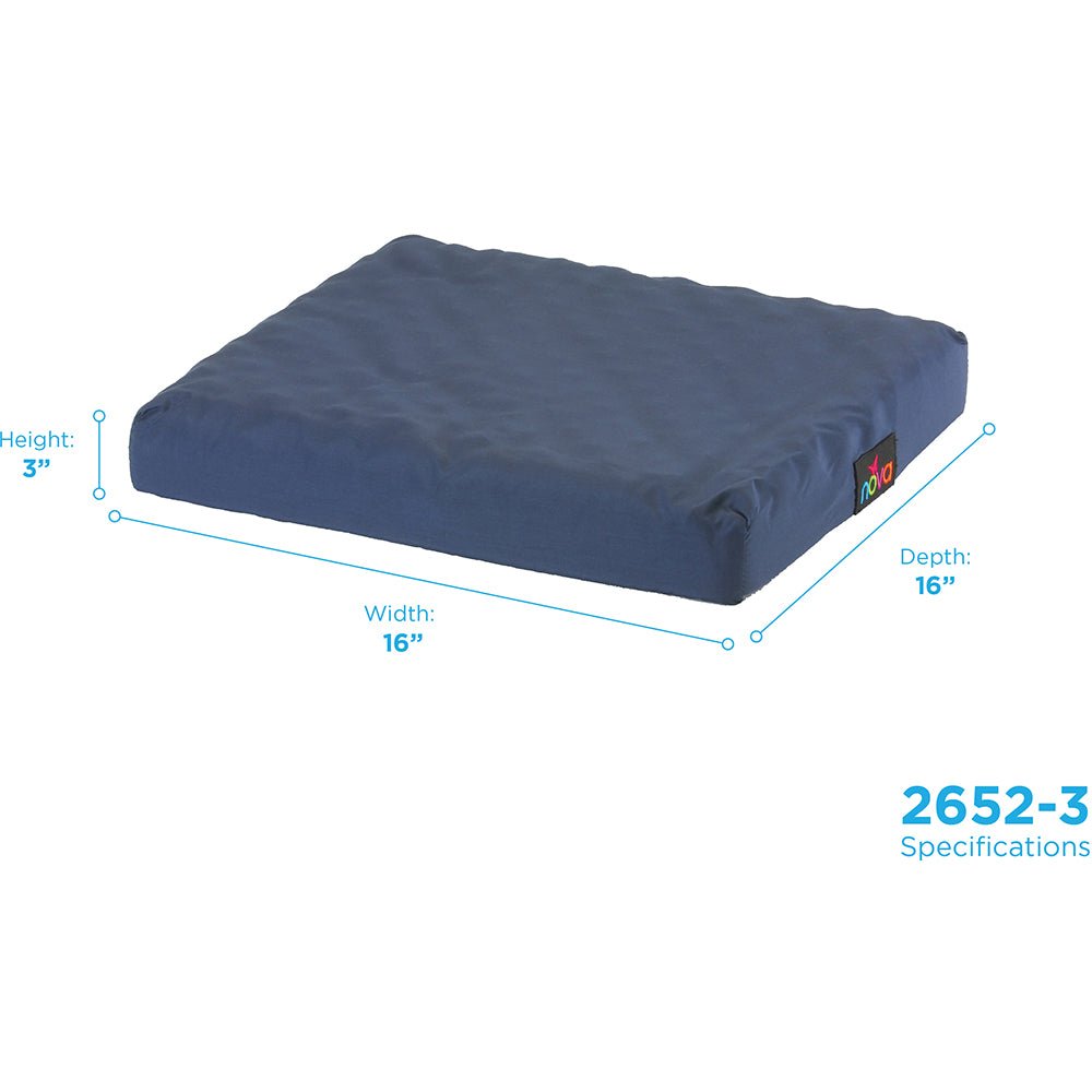 3 Convoluted Foam Cushion with Cover For 16 x 16 Wheelchair - Image 6